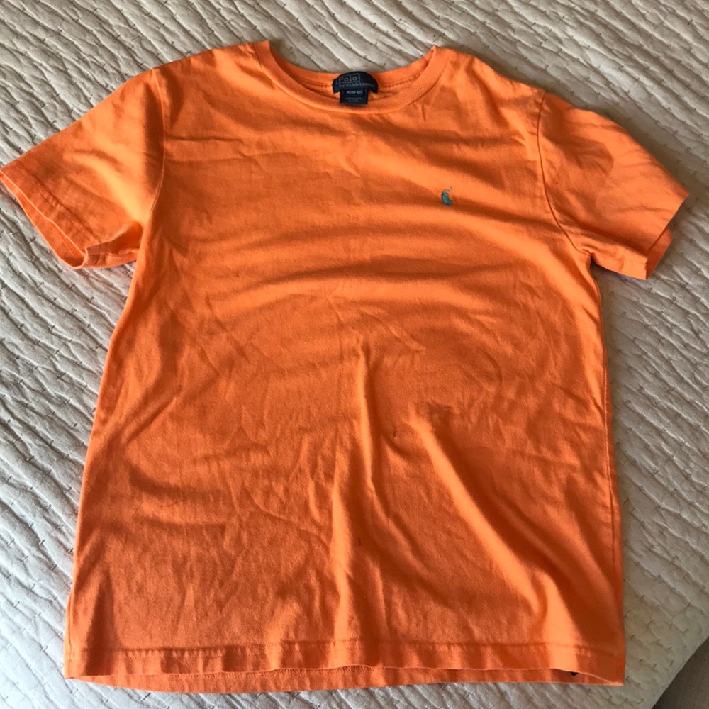Orange polo T-shirt